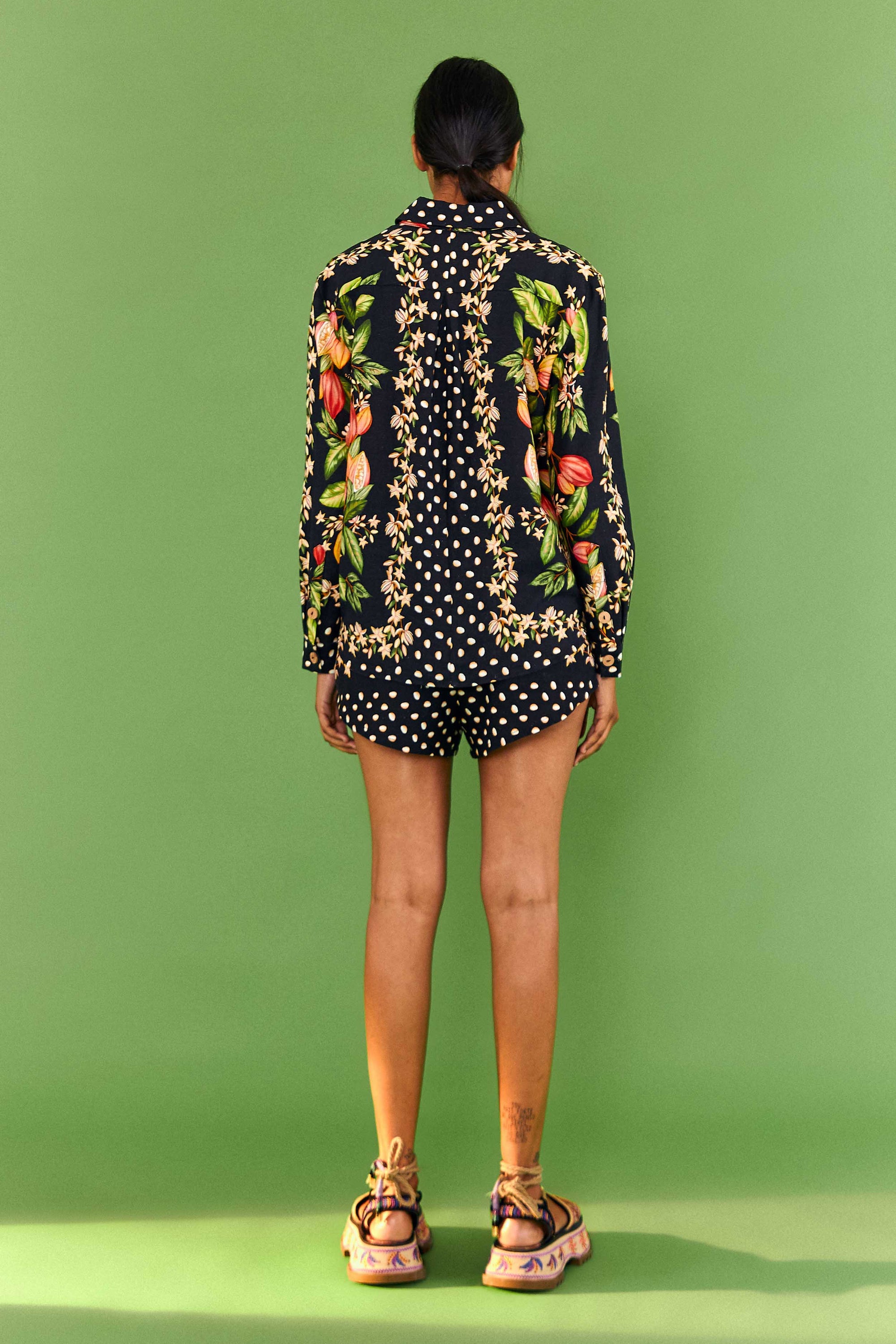Cocoa Paradise linen shirt - Multicolour
