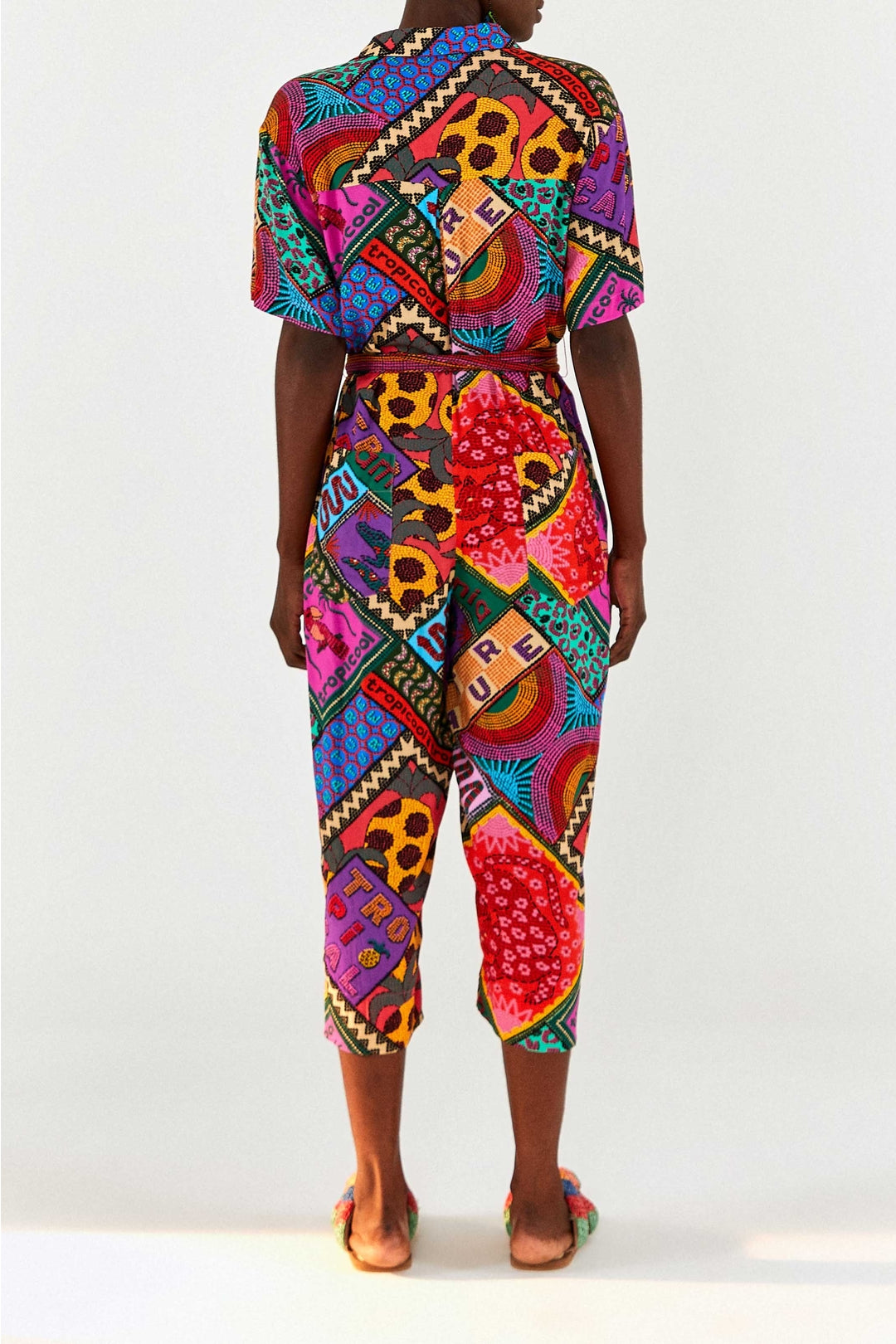 MEDIA OFF LINE_Combinaison Dotted Patch Scarf - Multicolore