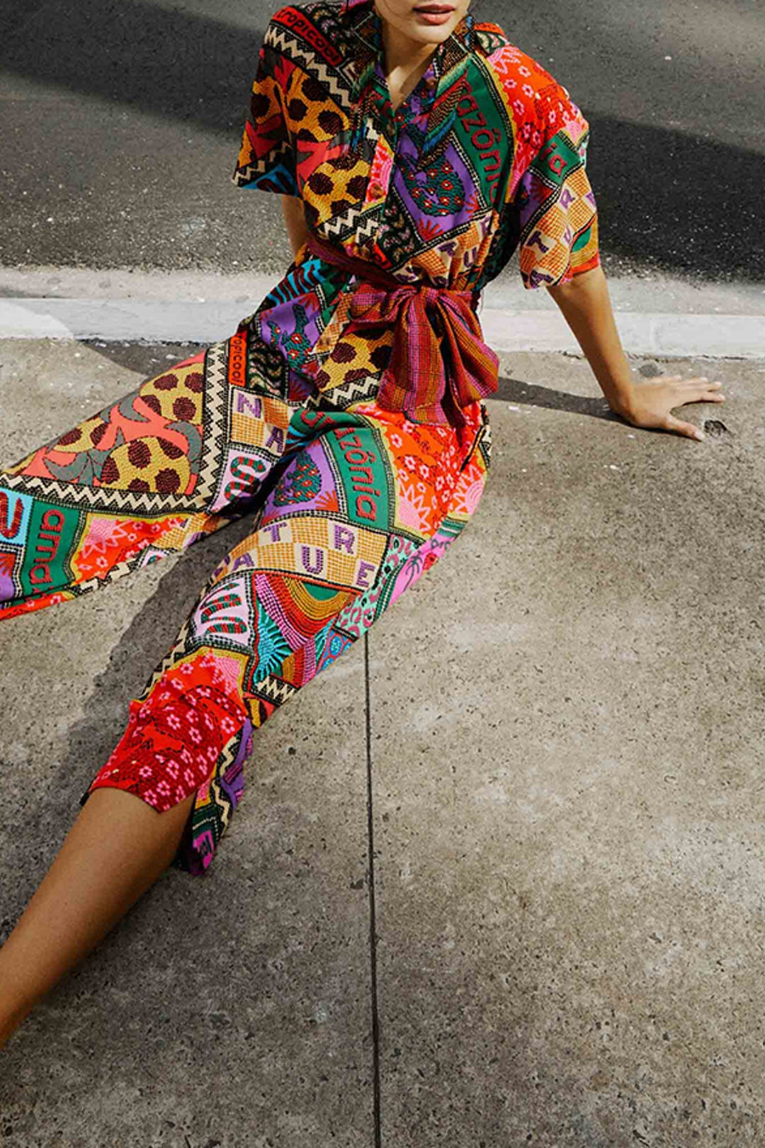 MEDIA OFF LINE_Combinaison Dotted Patch Scarf - Multicolore