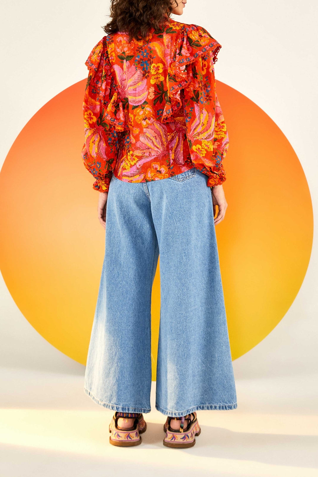 Spring Bananas cotton blouse - Red