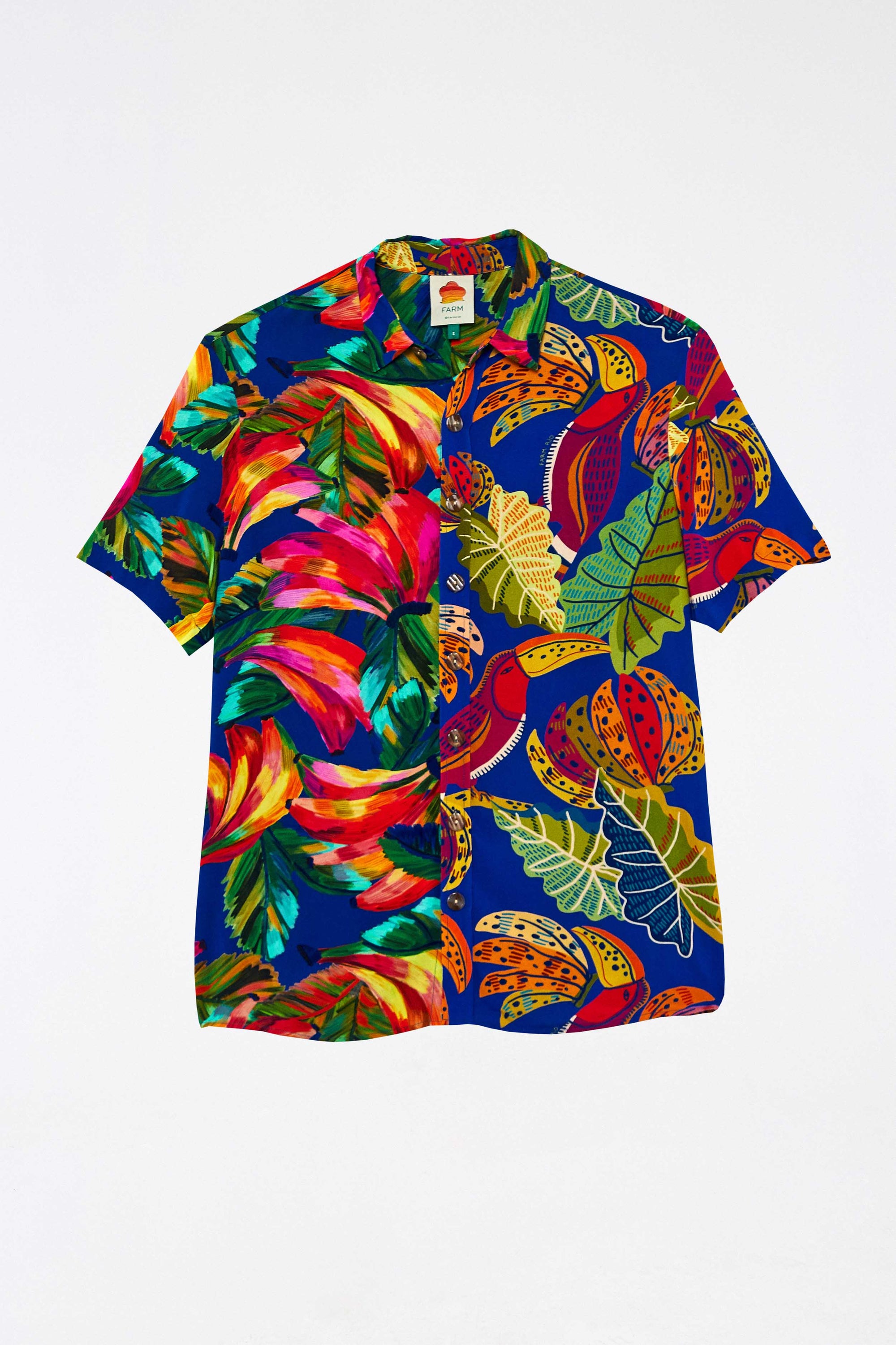 Chemise à imprimé - Bleu
