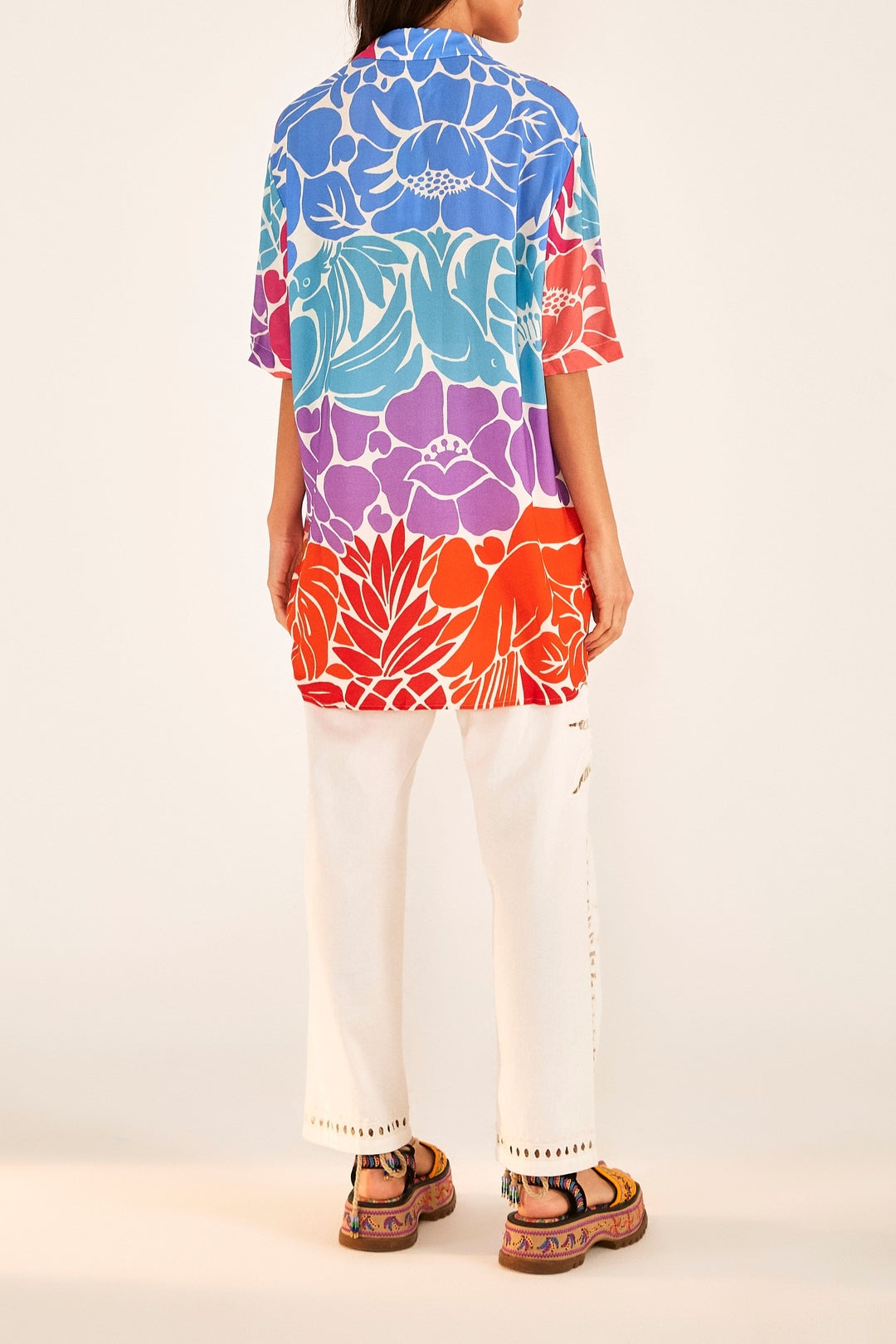 Chemise Uni Tropical Graphic - Multicolore