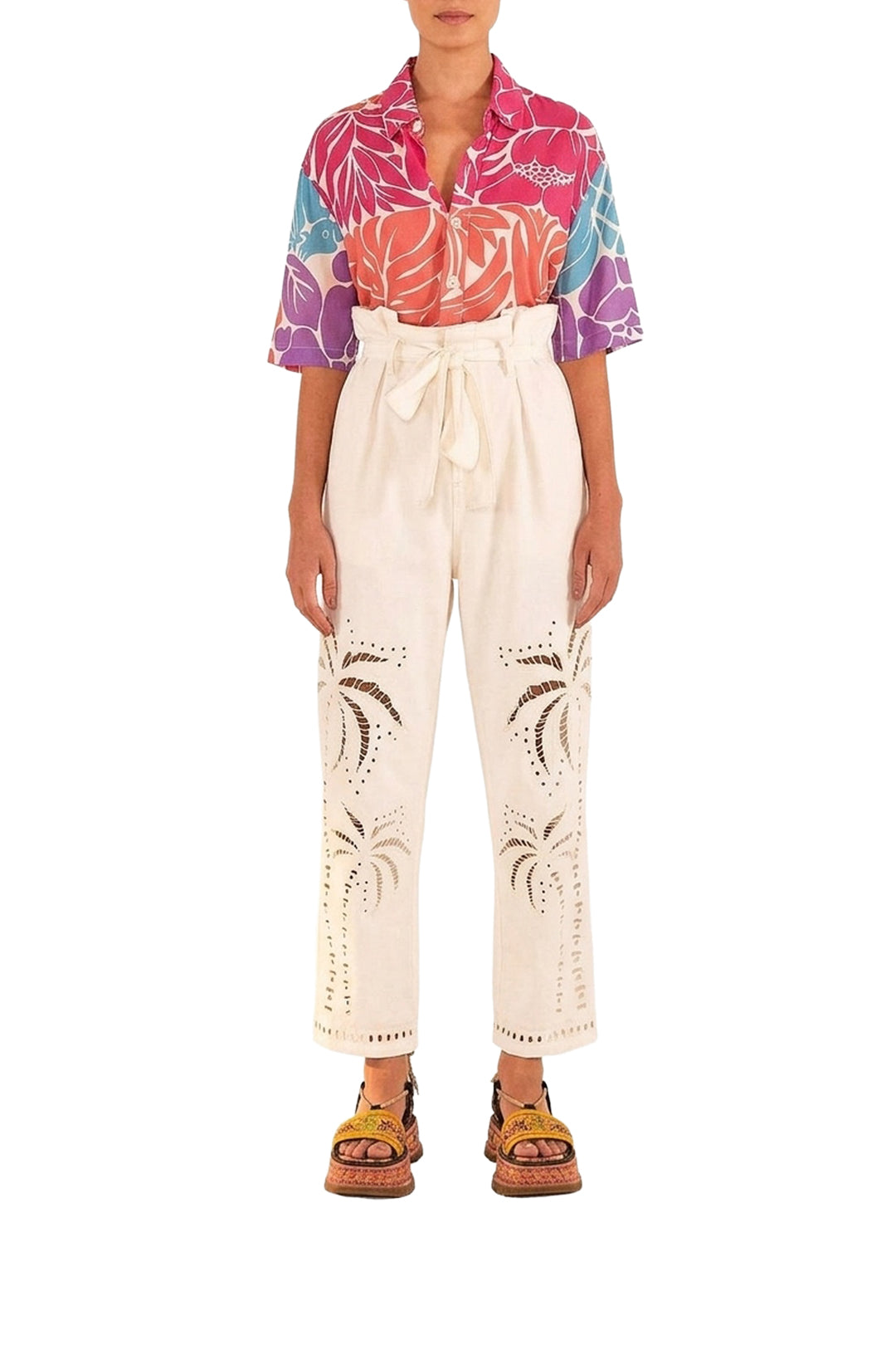 Chemise Uni Tropical Graphic - Multicolore