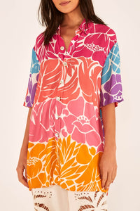 Chemise Uni Tropical Graphic - Multicolore