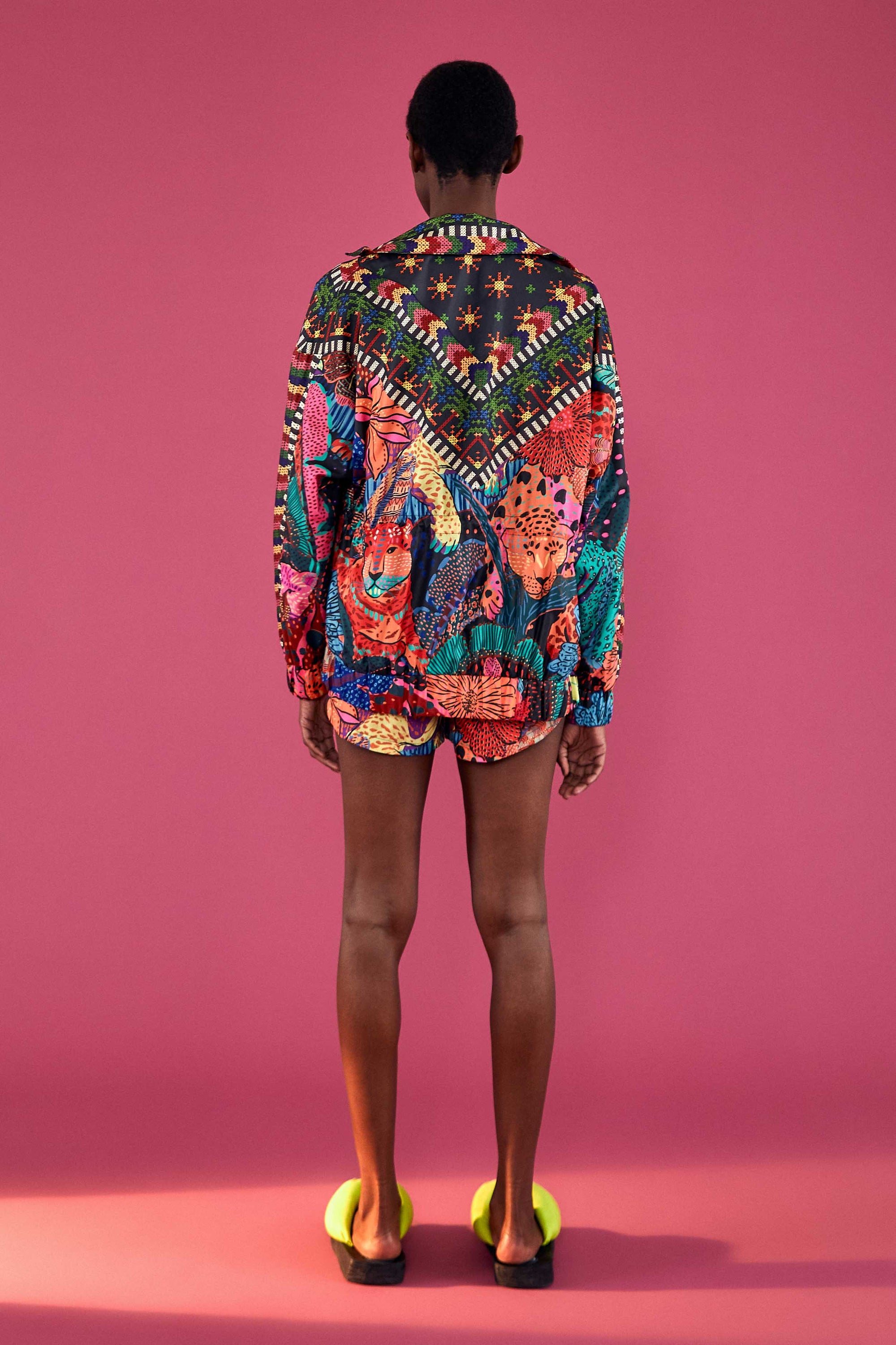 Cool Leopard Windbreaker Jacket - Multicolour
