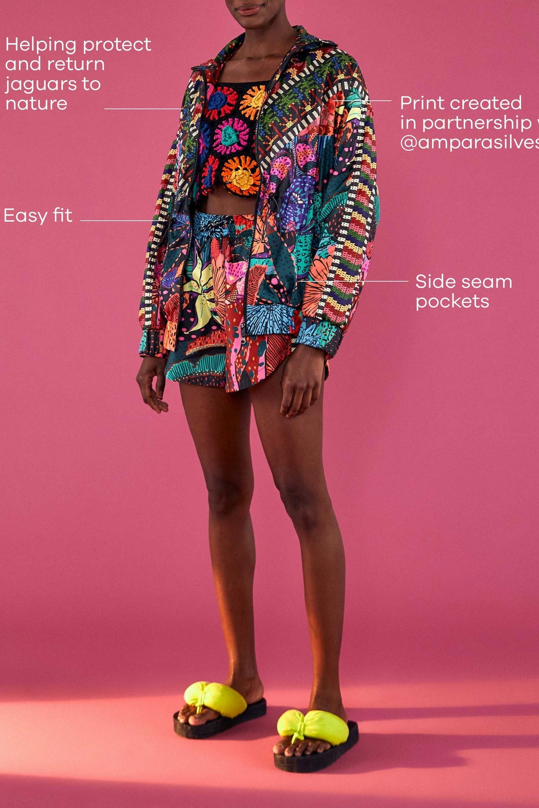 Cool Leopard Windbreaker Jacket - Multicolour