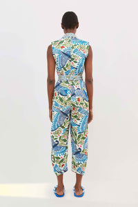 Combinaison Macaw Flight en toile de coton - Blanc