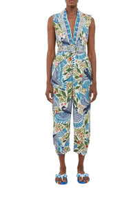 Combinaison Macaw Flight en toile de coton - Blanc