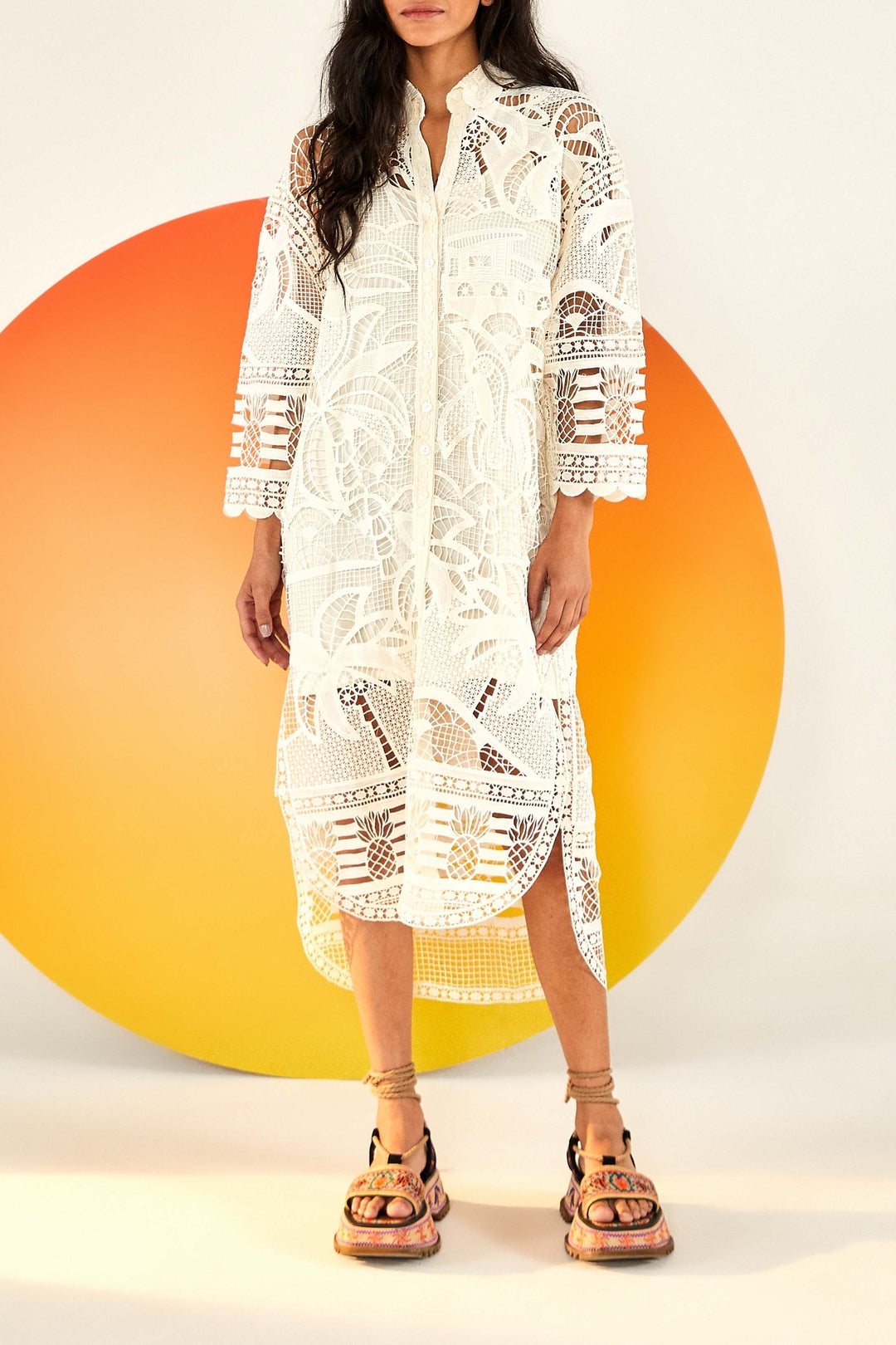 DJV_Off White Robes midi - Off White