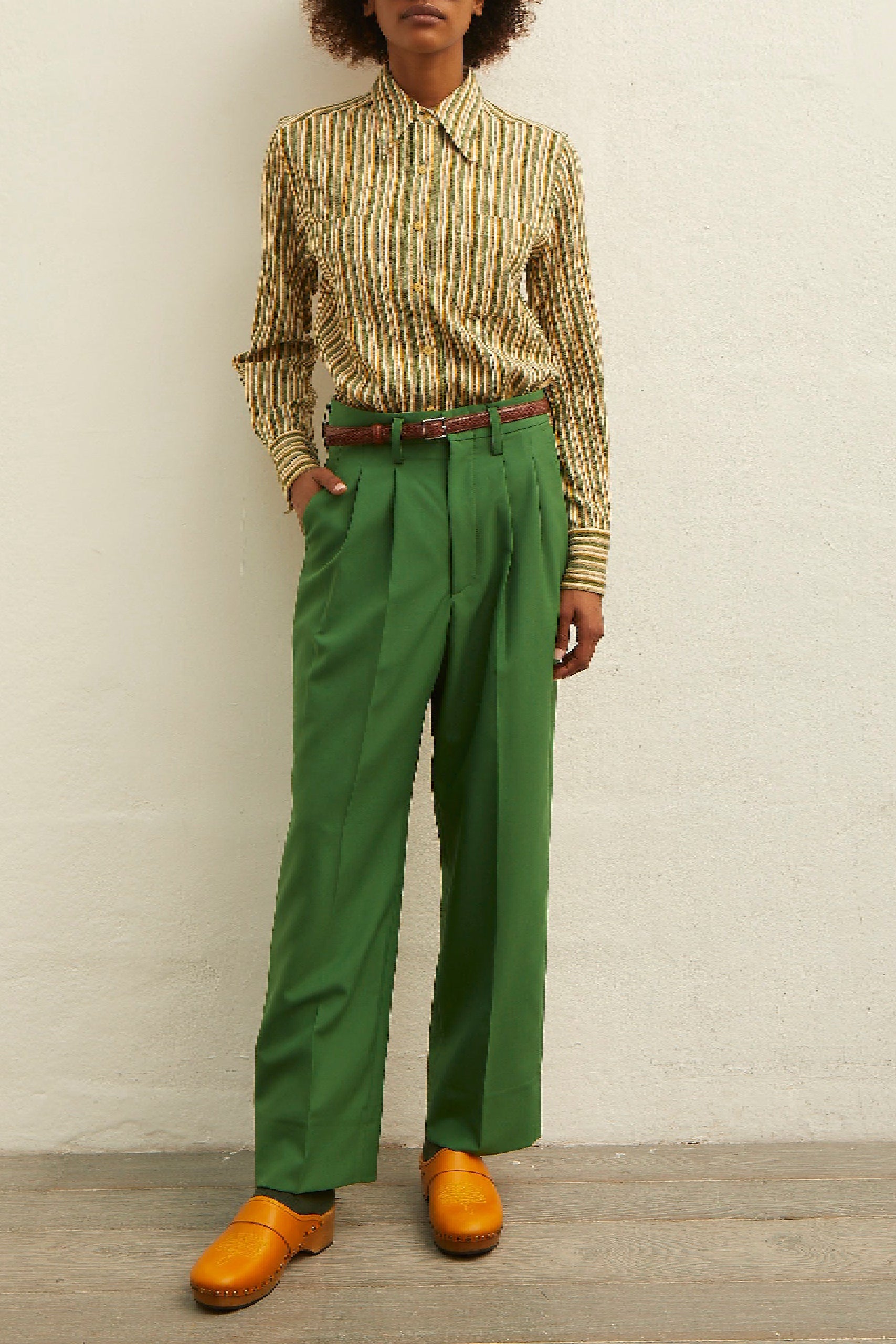 Sabots Ines en cuir - Giallo
