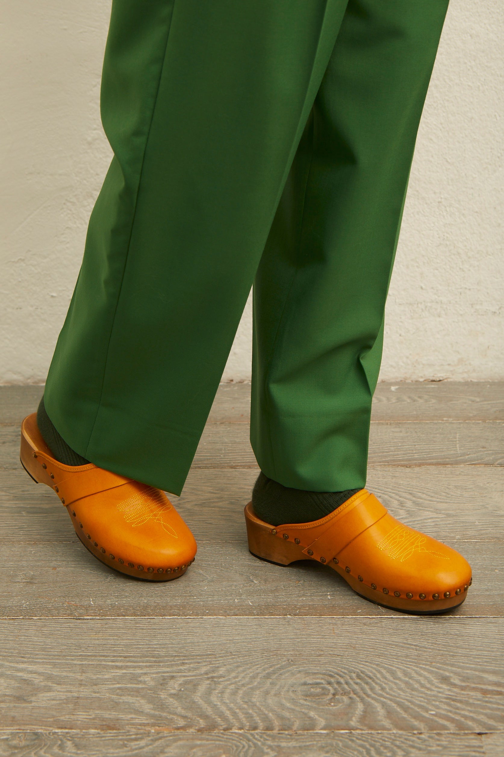 Sabots Ines en cuir - Giallo
