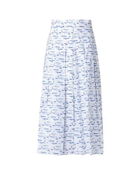 ECRU-DENIM SKIRT