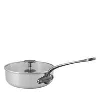 Plat à sauter 24cm M'URBAN3 en inox avec couvercle