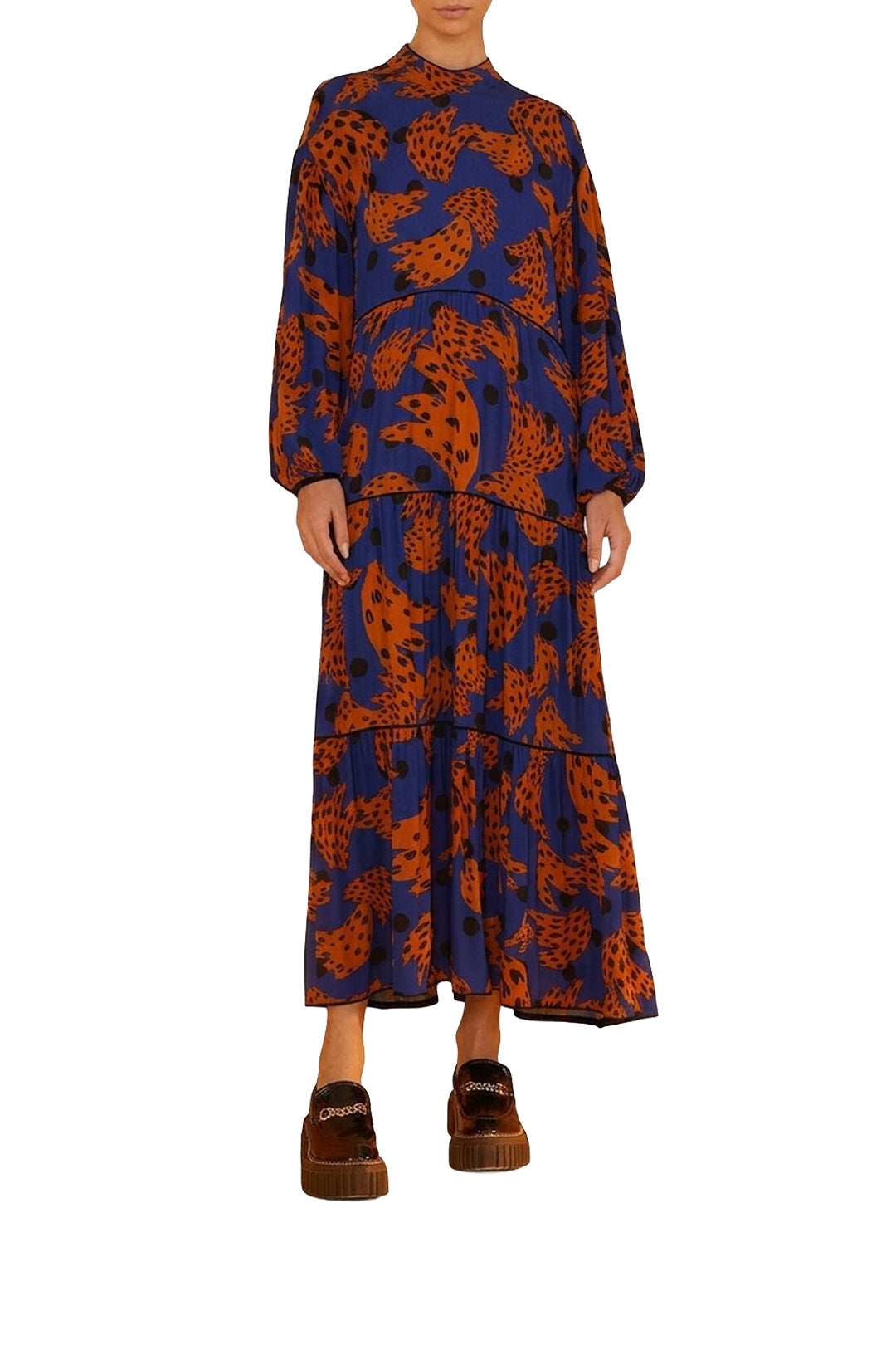 Robe midi Bananica Navy - Bleu