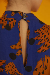 MEDIA OFF LINE_Robe maxi Bananica Navy - Bleu