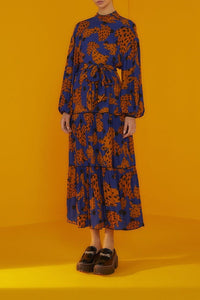 MEDIA OFF LINE_Robe maxi Bananica Navy - Bleu