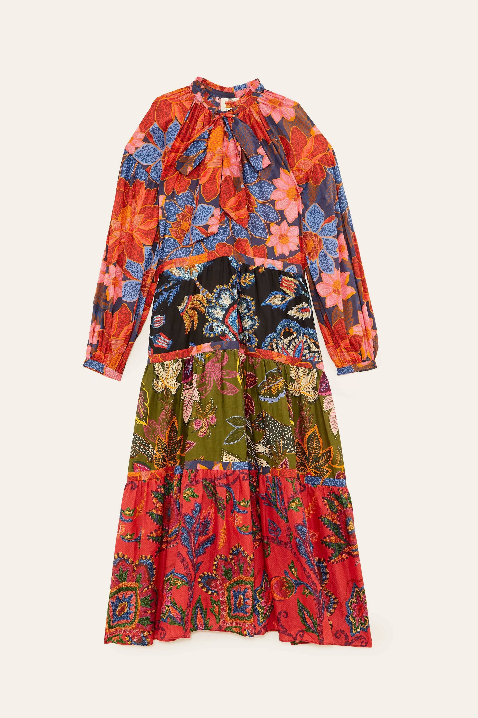 MEDIA OFF LINE_Robe maxi Mixed Flower Prints - Multicolore