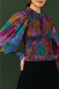 Rainbow cotton blouse - Multicolour