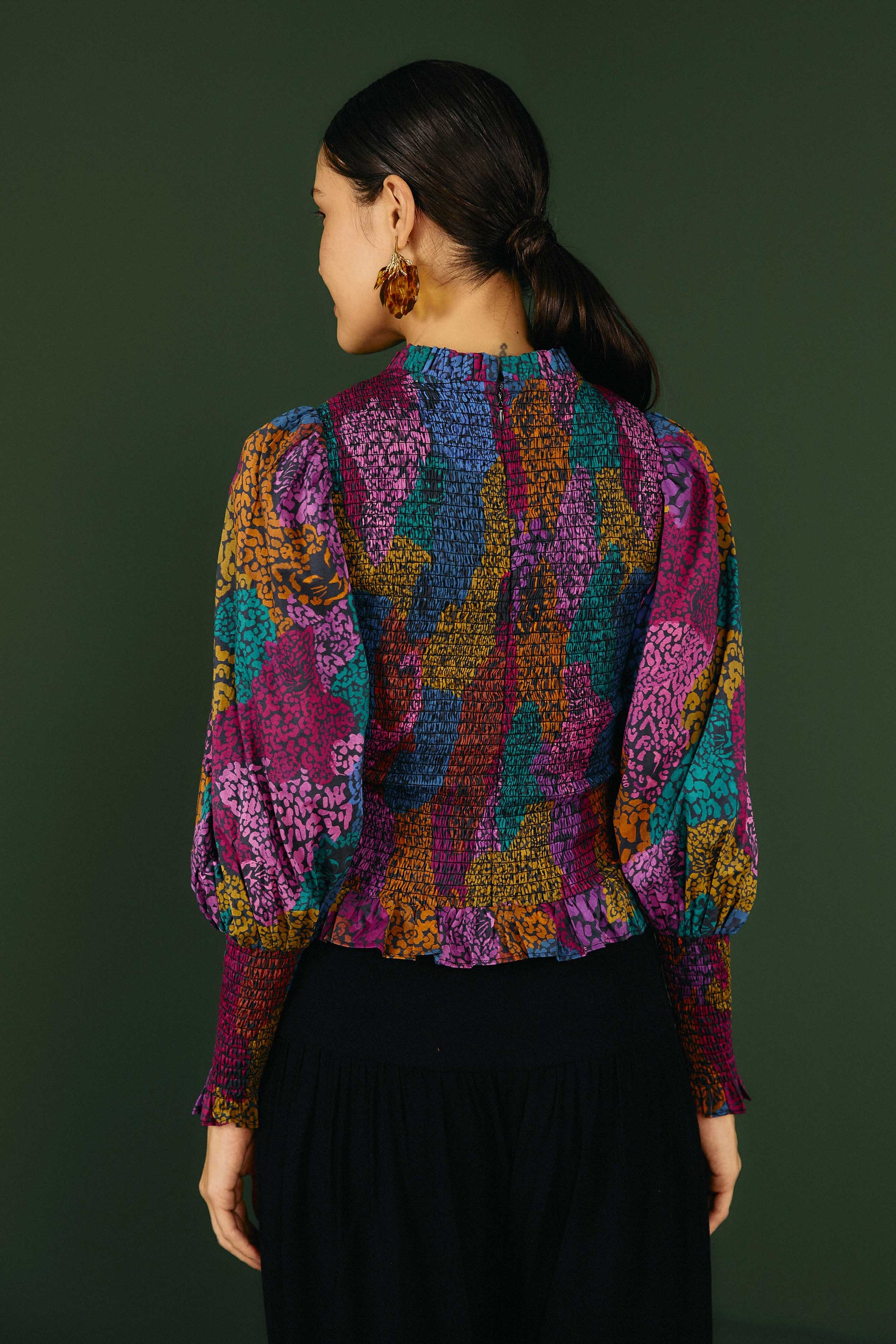 Rainbow cotton blouse - Multicolour
