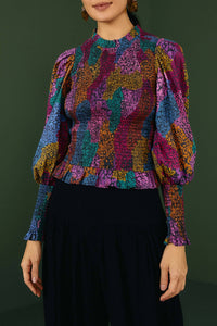 Rainbow cotton blouse - Multicolour