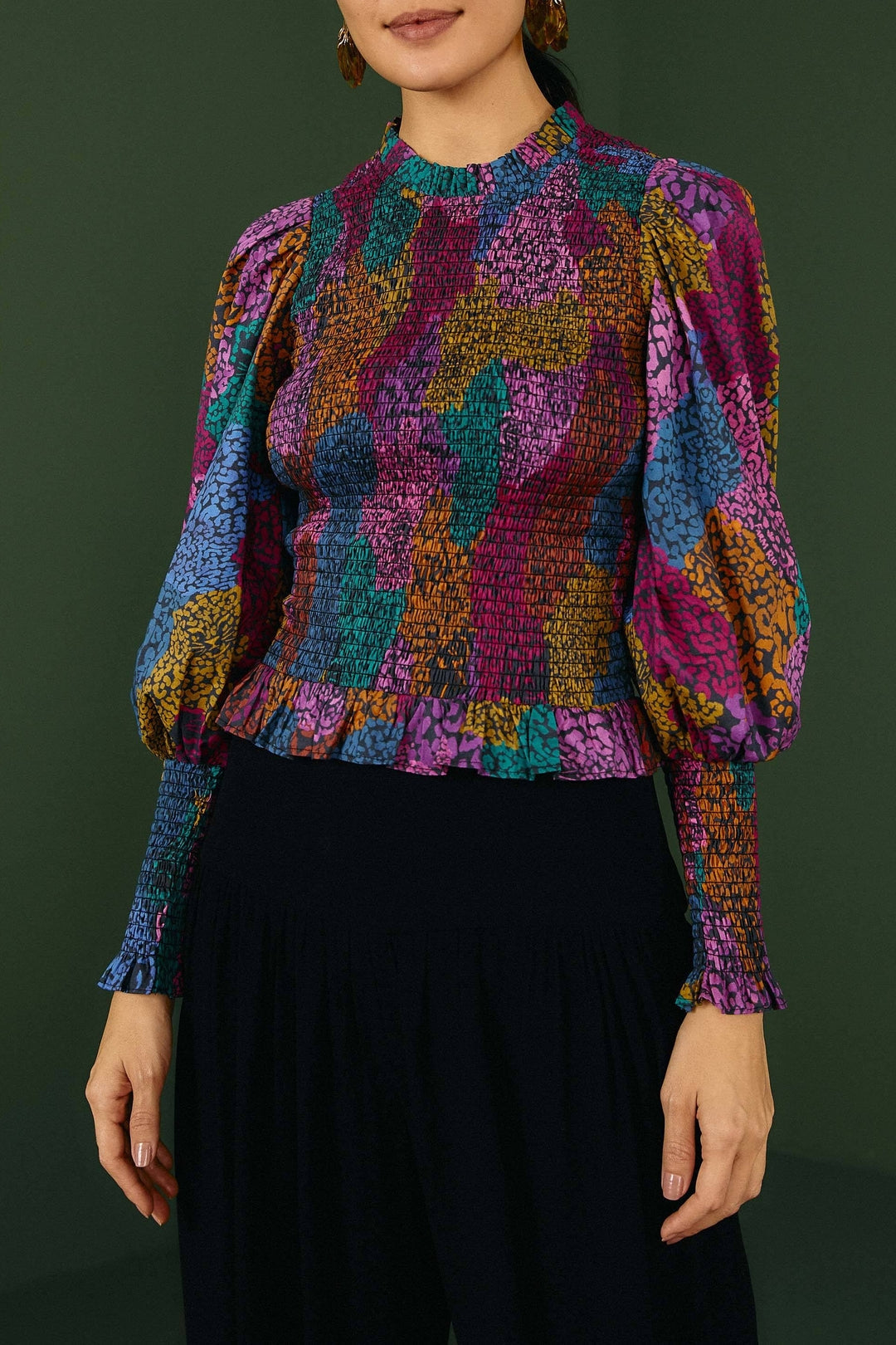 Rainbow cotton blouse - Multicolour