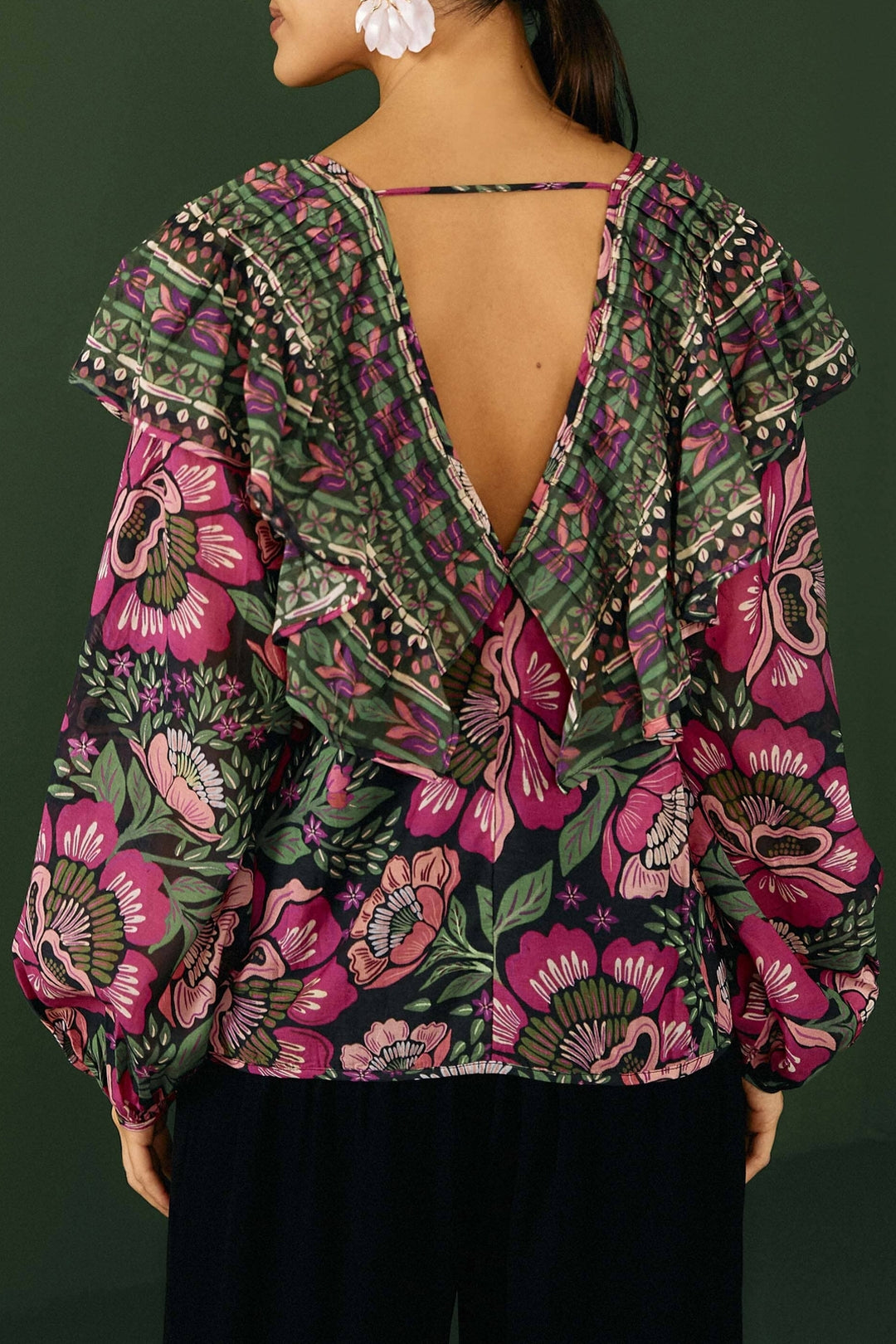 Blouse Flowers Garden - Rose