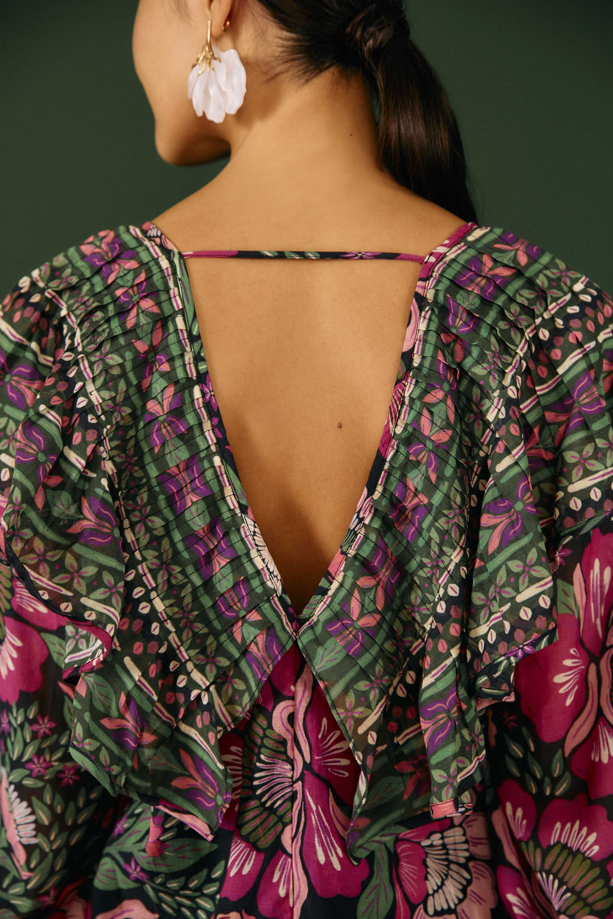 Blouse Flowers Garden - Rose