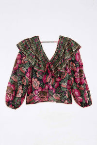 Blouse Flowers Garden - Rose