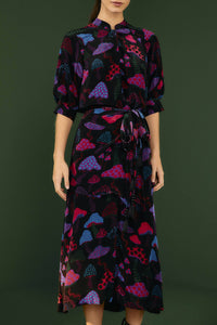 Robe longue Mushrooms Neon - Multicolore
