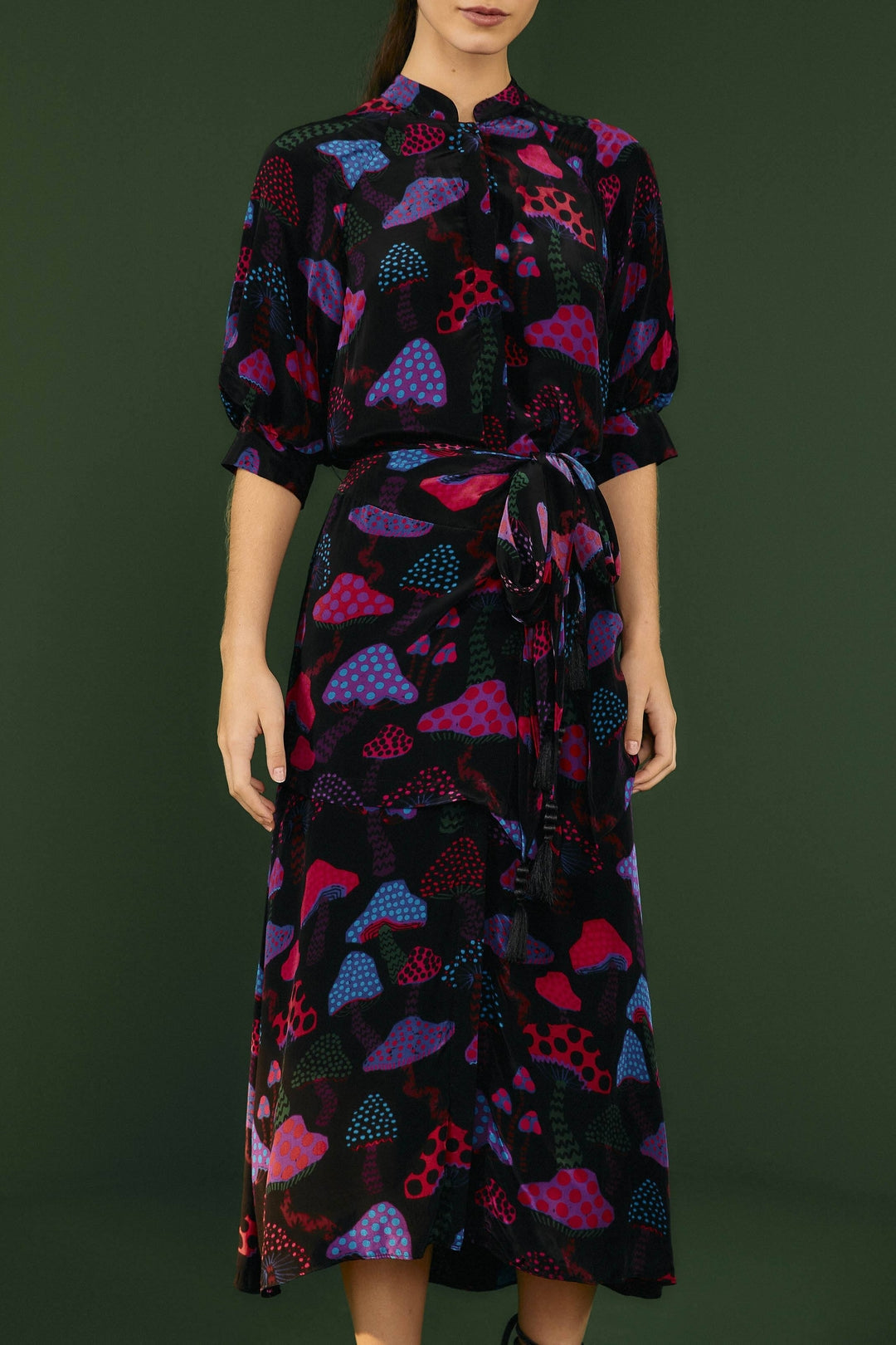 Robe longue Mushrooms Neon - Multicolore