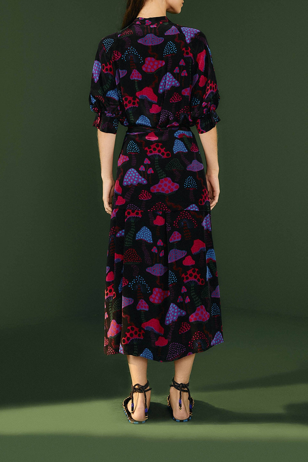 Robe longue Mushrooms Neon - Multicolore