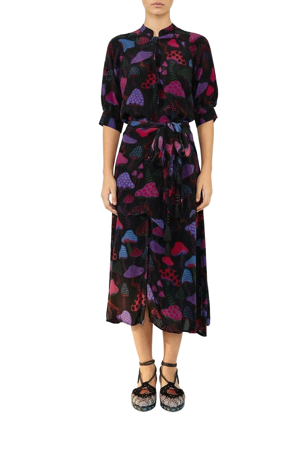 Robe longue Mushrooms Neon - Multicolore