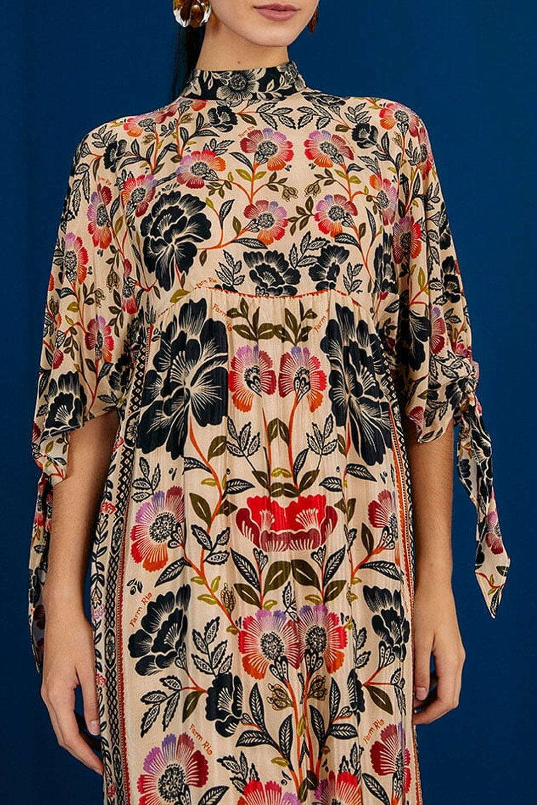 MEDIA OFF LINE_Robe maxi Romantic Garden - Multicolore
