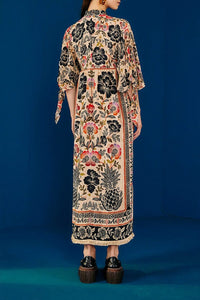 MEDIA OFF LINE_Robe maxi Romantic Garden - Multicolore