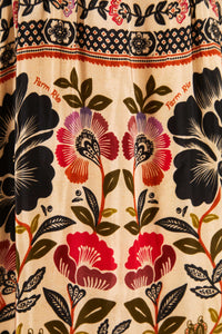 MEDIA OFF LINE_Robe maxi Romantic Garden - Multicolore