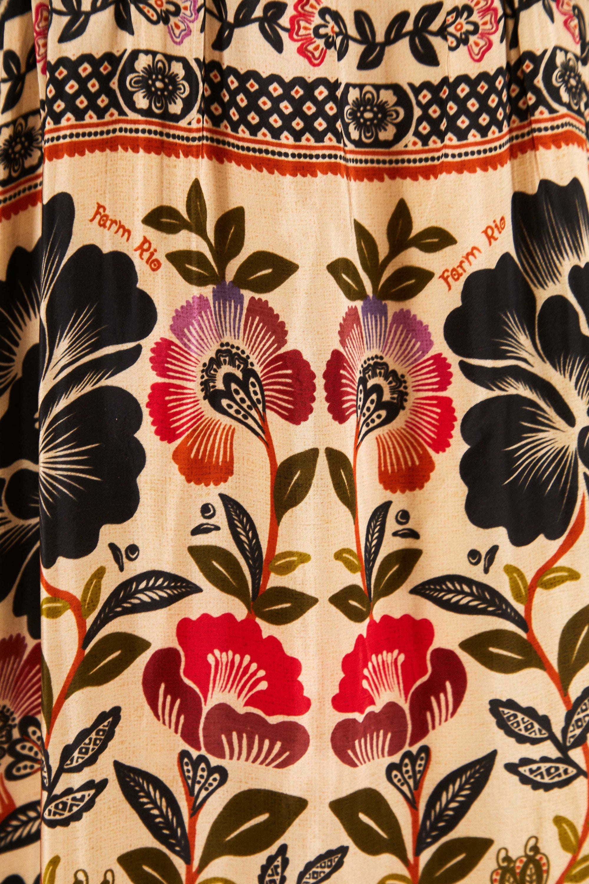 MEDIA OFF LINE_Robe maxi Romantic Garden - Multicolore