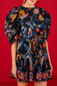 Robe courte Sunset Tapestry - Noir