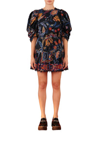Robe courte Sunset Tapestry - Noir