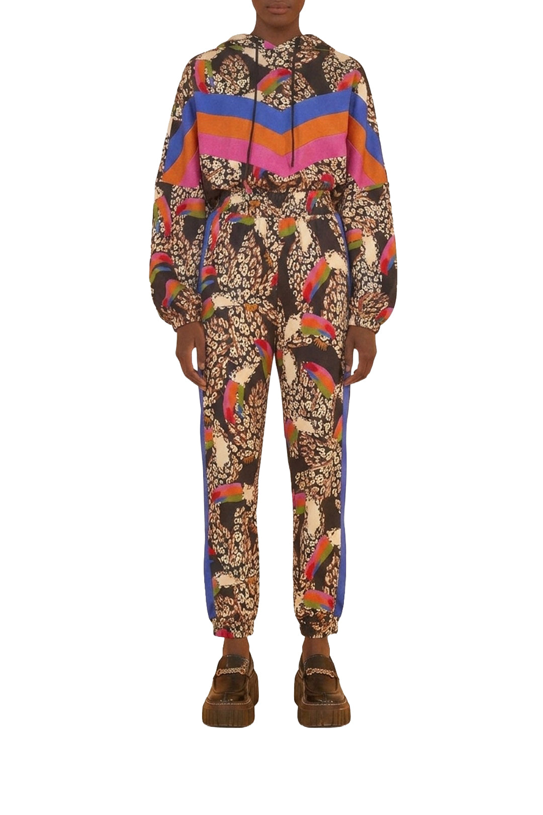 Pantalon de survêtement Leopard Toucans en coton - Multicolore