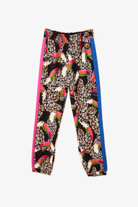 MEDIA OFF LINE_Cotton Leopard Toucans sweatpants - Multicolour