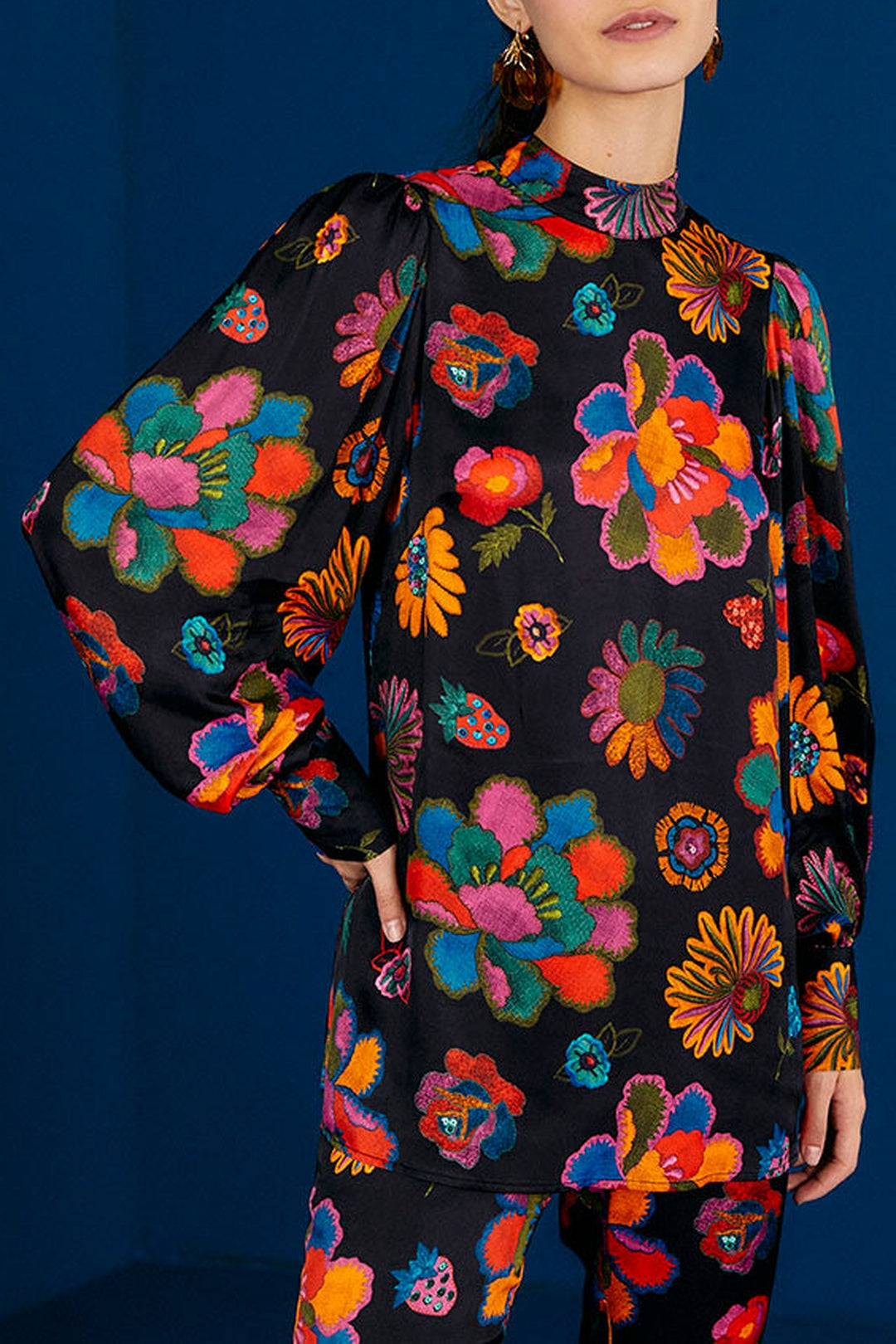 Blouse Jardin de lys - Multicolour