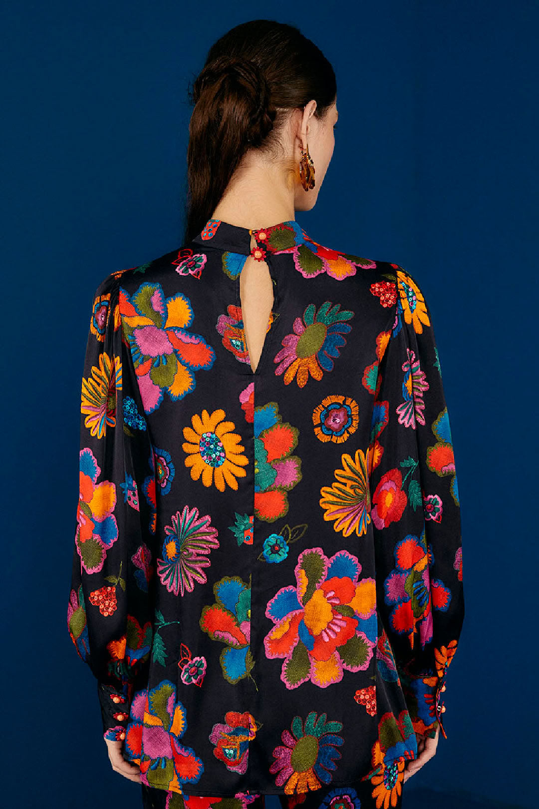 Blouse Jardin de lys - Multicolore