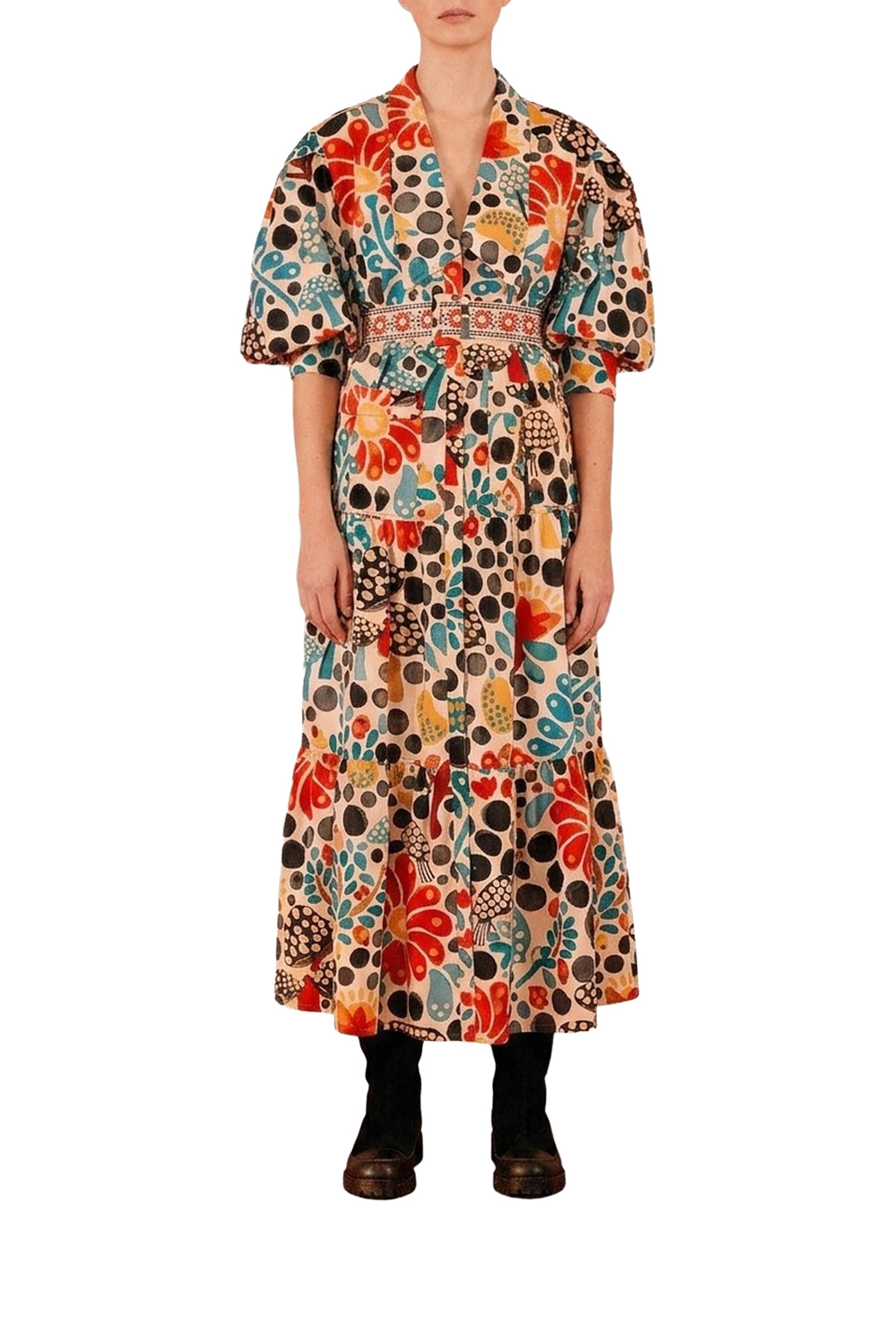 Robe midi Mushroom Forest Canvas - Multicolore
