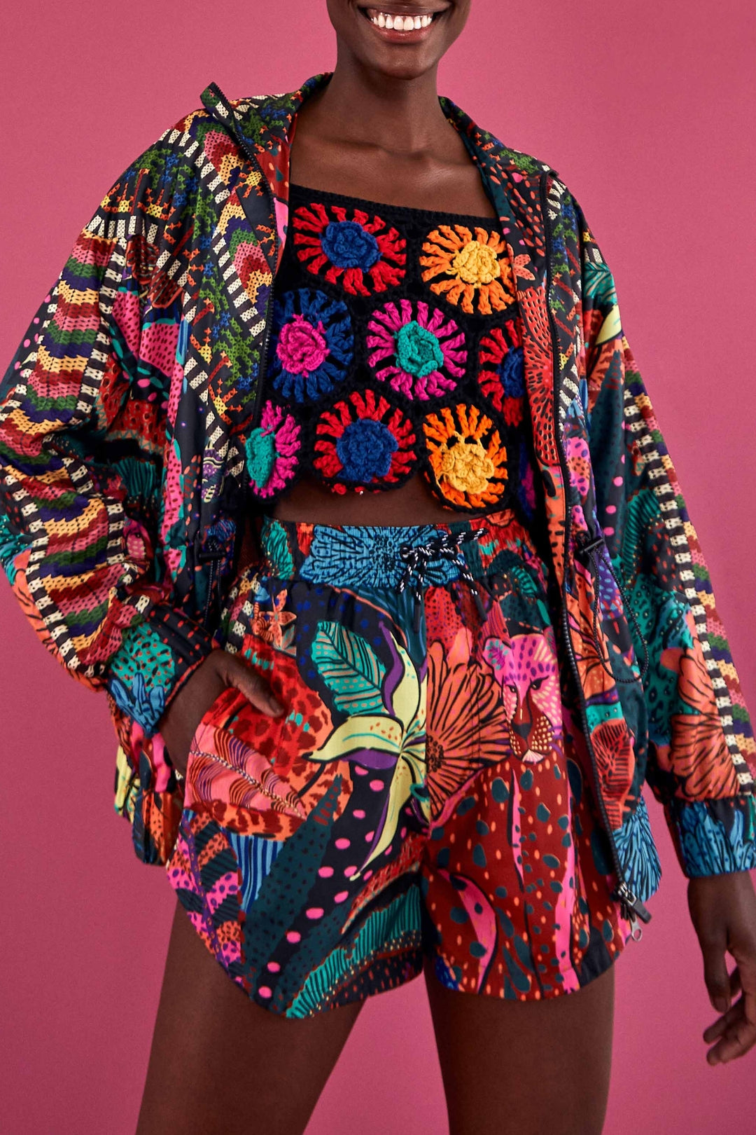 Short Léopard cool - Multicolore