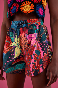 Short Léopard cool - Multicolore