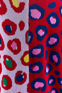 Cardigan Léopard pop en coton - Rose
