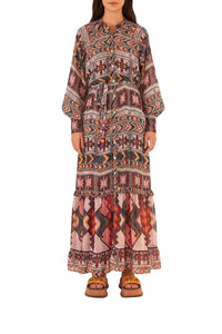 Robe longue Amulette - Multicolore