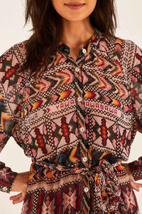 Robe longue Amulette - Multicolore