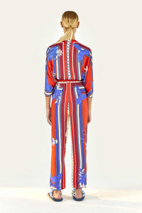 Pantalon Macaw en foulard - Rouge