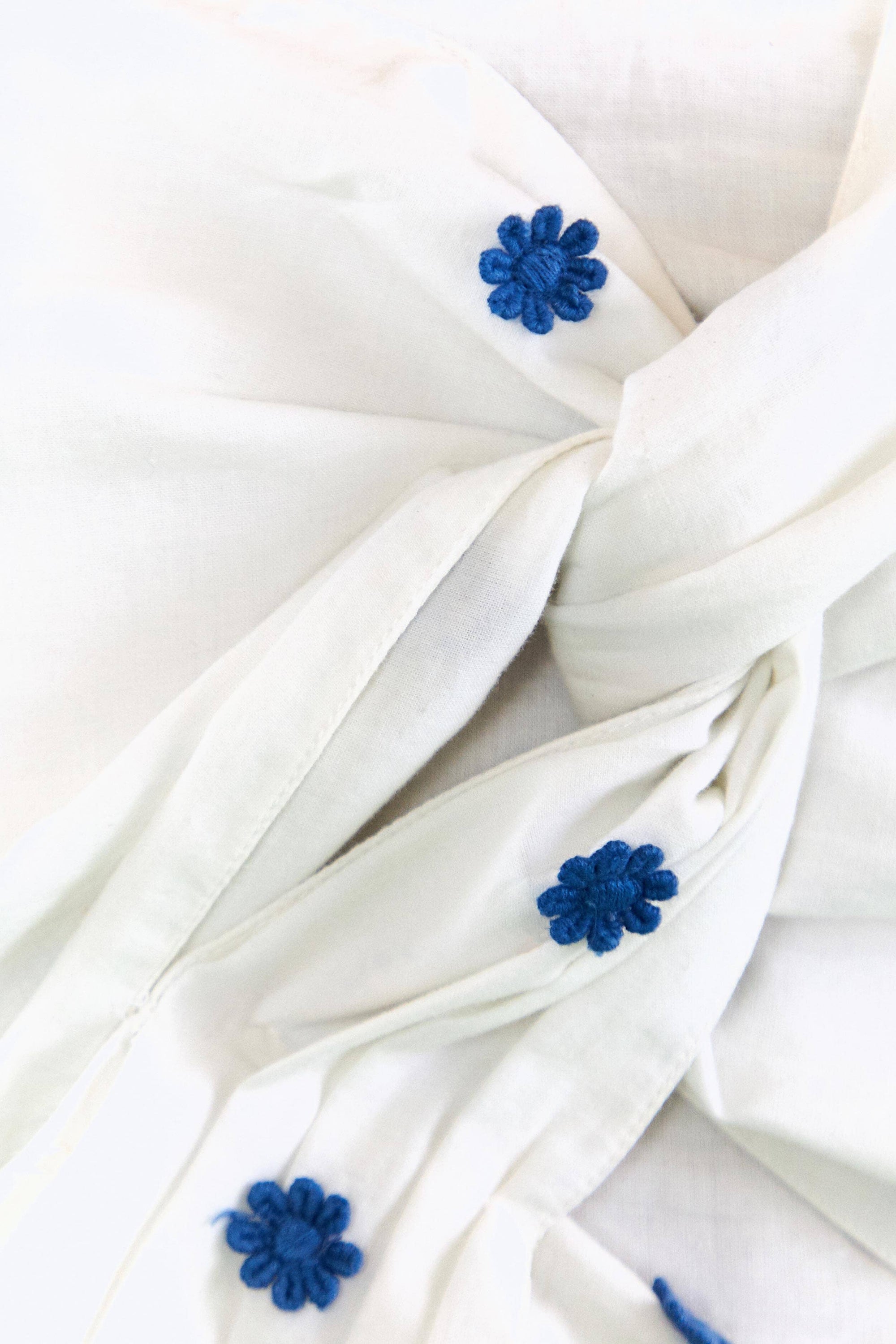 Top court Flowers - Blanc